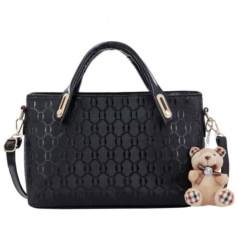 4 PCS Elegant Leather Handbags - Divawearfashion