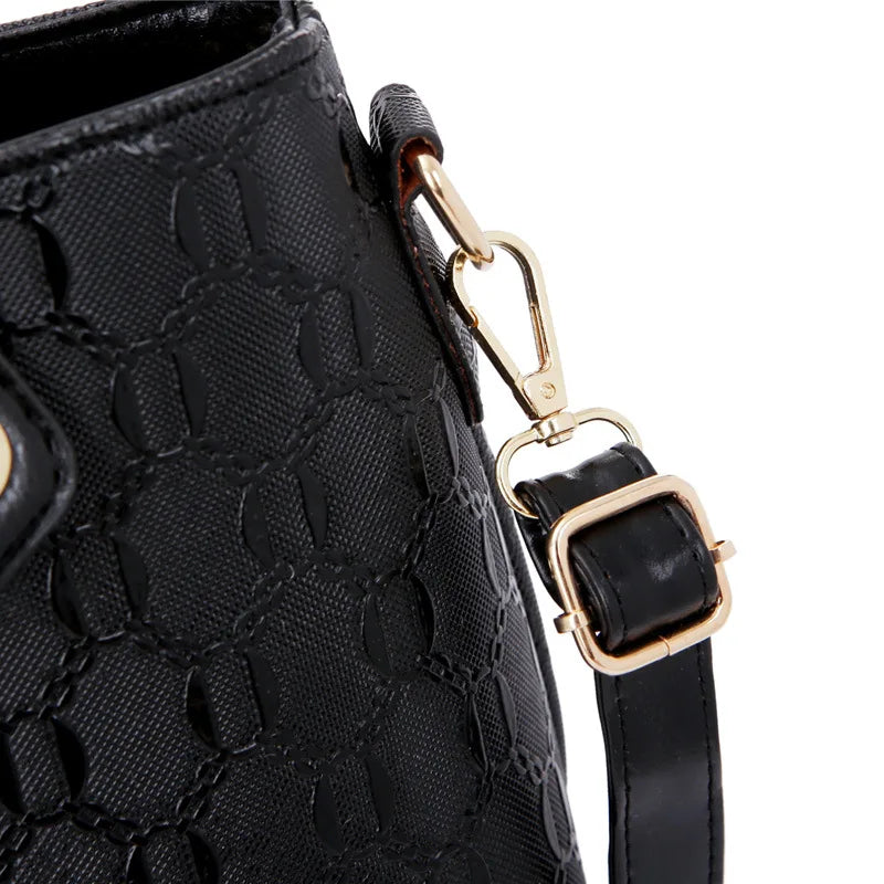 4 PCS Elegant Leather Handbags - Divawearfashion