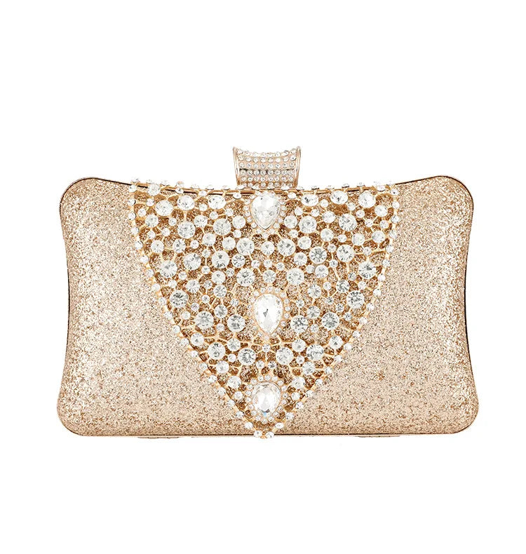 Diamond Formal Evening Clutch - Divawearfashion