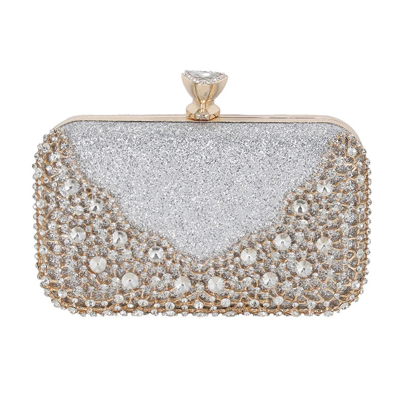 Diamond Formal Evening Clutch - Divawearfashion