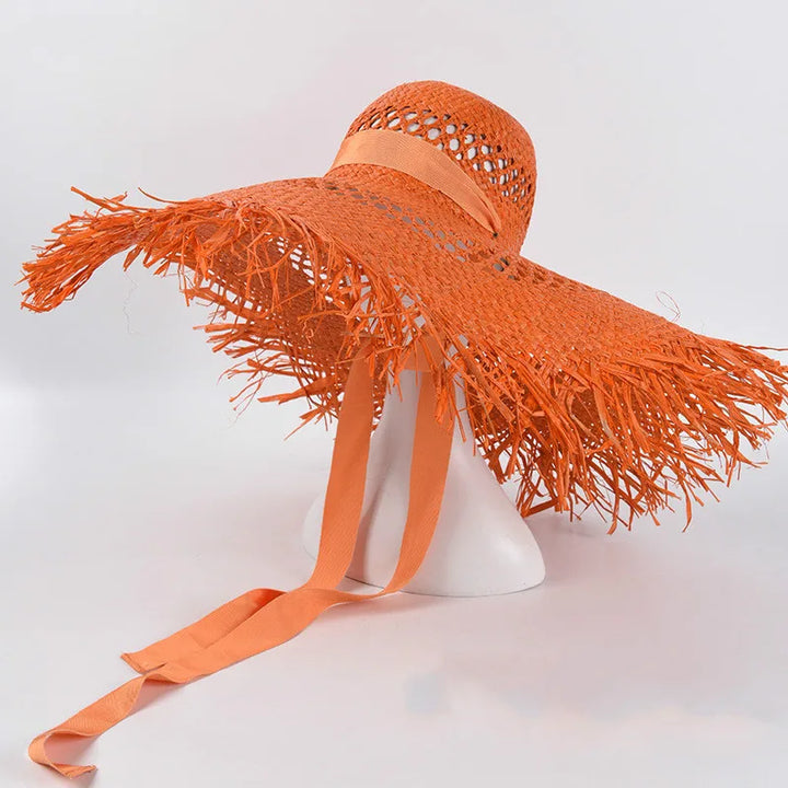 8 Colors Big Brim Beach Hat - Divawearfashion