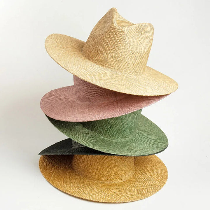 Wide Brim Fedora Hat - Divawearfashion
