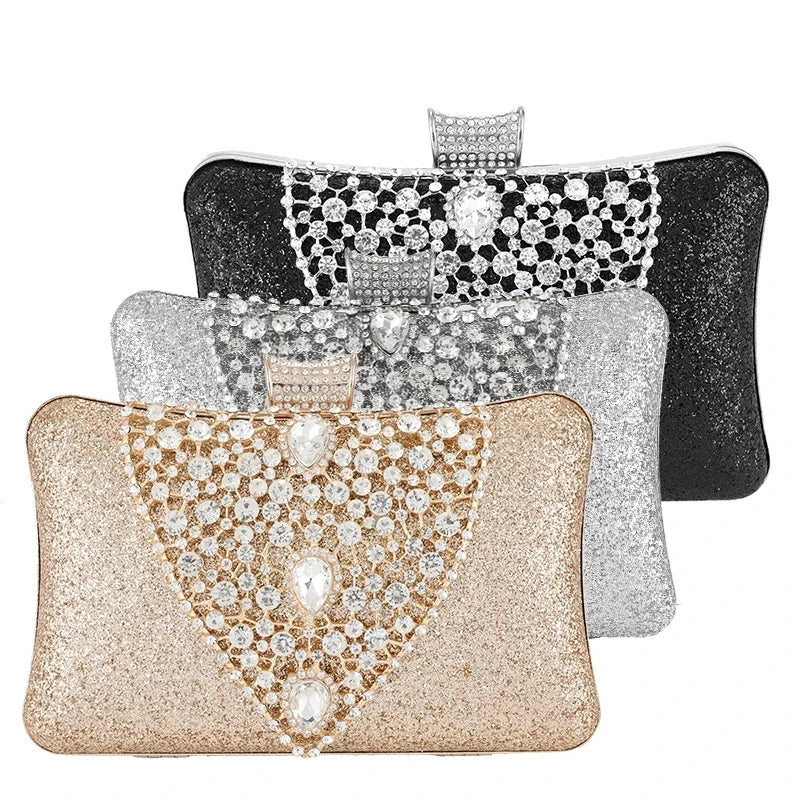 Diamond Formal Evening Clutch - Divawearfashion