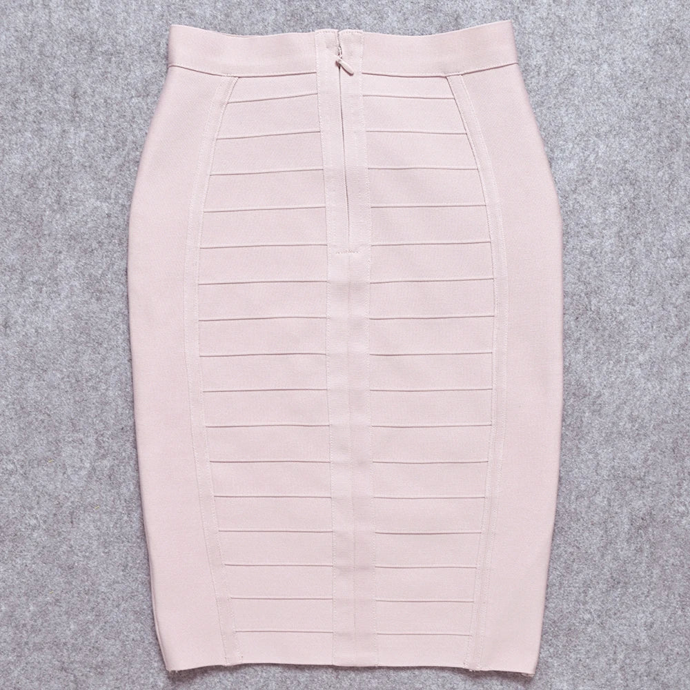 High Waist Tight Bandage Pencil Skirt - Divawearfashion