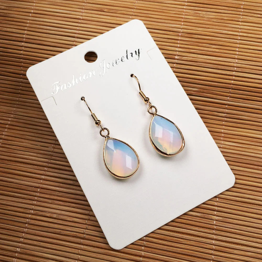 Trendy Natural Stone Earrings - Divawearfashion