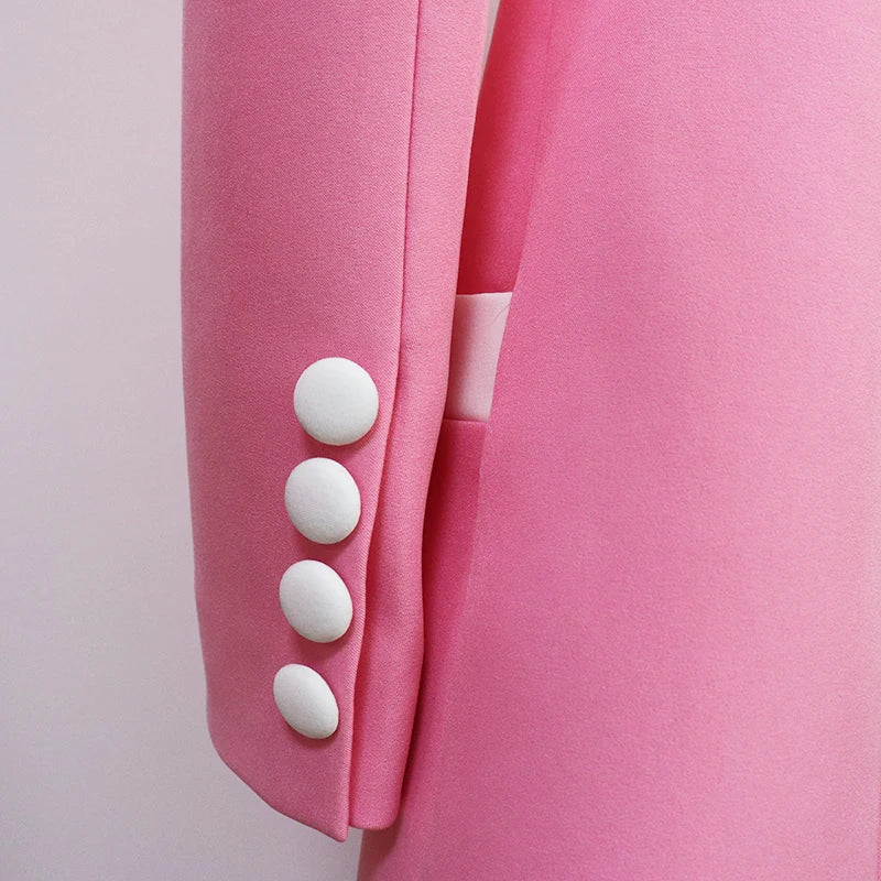Long Sleeve Double Breasted Color Block Mini Dress - Divawearfashion