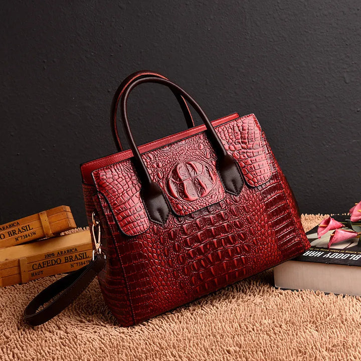 Crocodile Genuine Leather Handbags - Divawearfashion