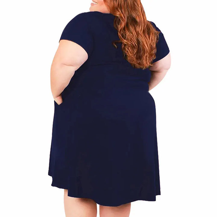 Plus Size Loose Casual & Comfortable Dress - Divawearfashion