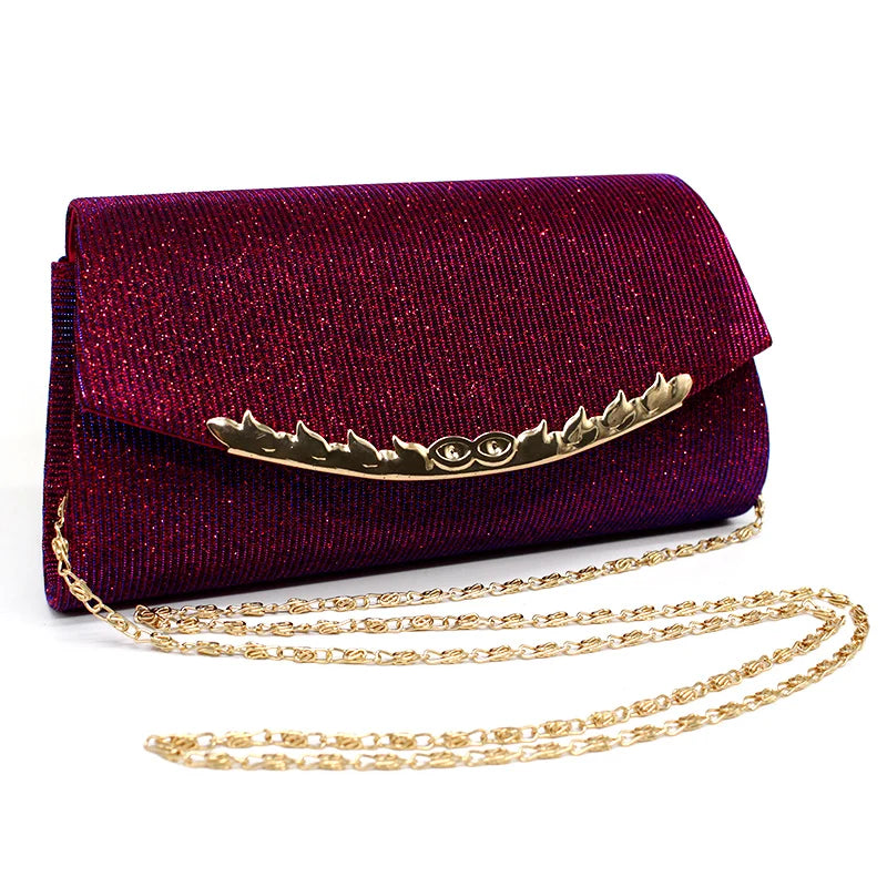 Banquet Glitter Evening Clutch - Divawearfashion