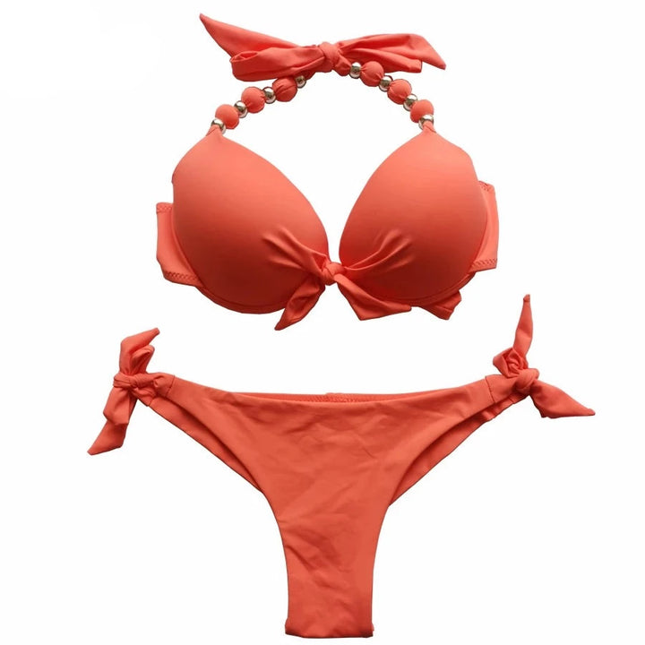 Push Up Brazilian Cut Bikini Set - Divawearfashion
