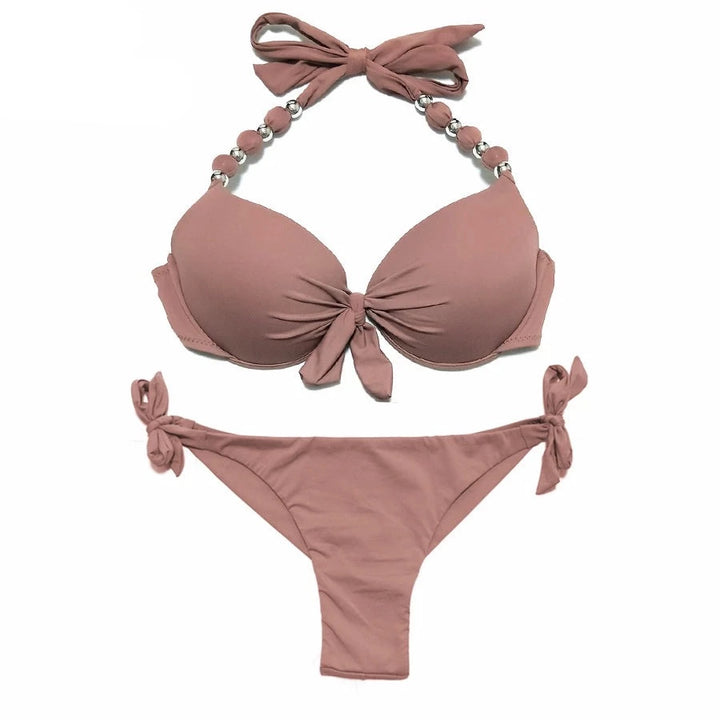 Push Up Brazilian Cut Bikini Set - Divawearfashion