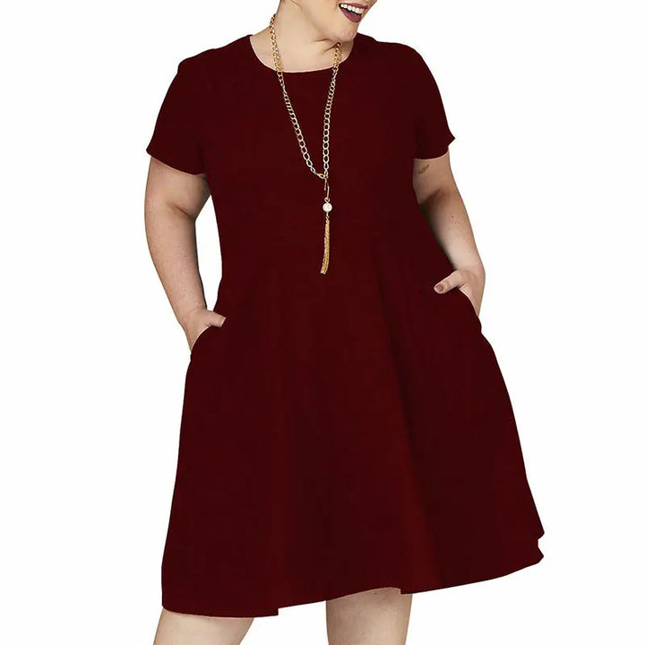 Plus Size Loose Casual & Comfortable Dress - Divawearfashion