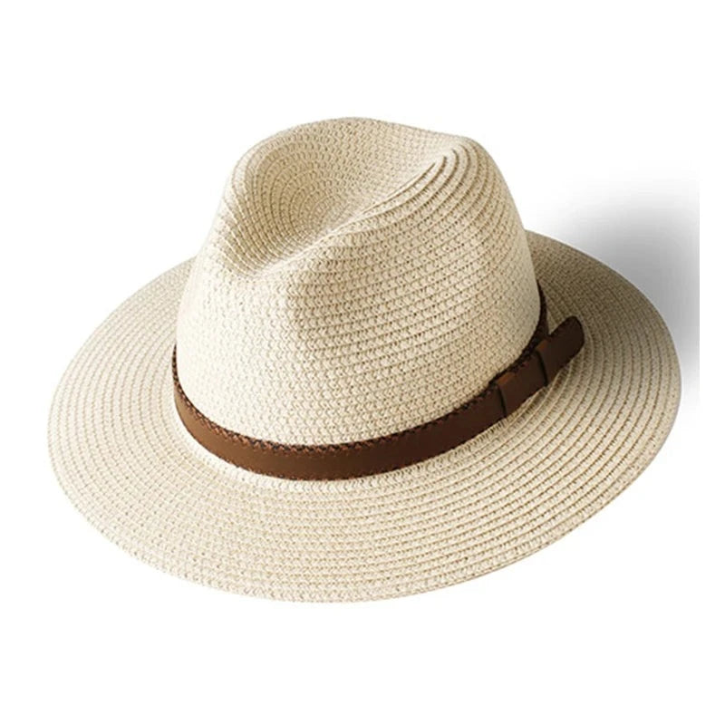 FURTALK Panama Hat Summer Sun Hats for Women Man Beach Straw Hat for Men UV Protection Cap chapeau femme 2020 - Divawearfashion