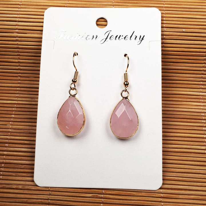 Trendy Natural Stone Earrings - Divawearfashion