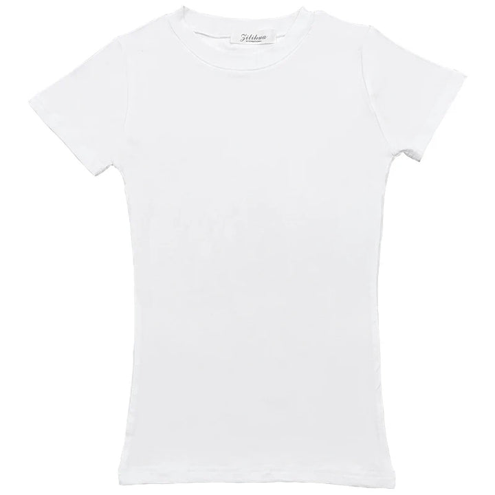 Short Sleeve Cotton T-Shirt - Divawearfashion