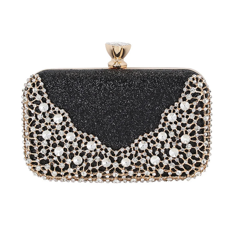 Diamond Formal Evening Clutch - Divawearfashion