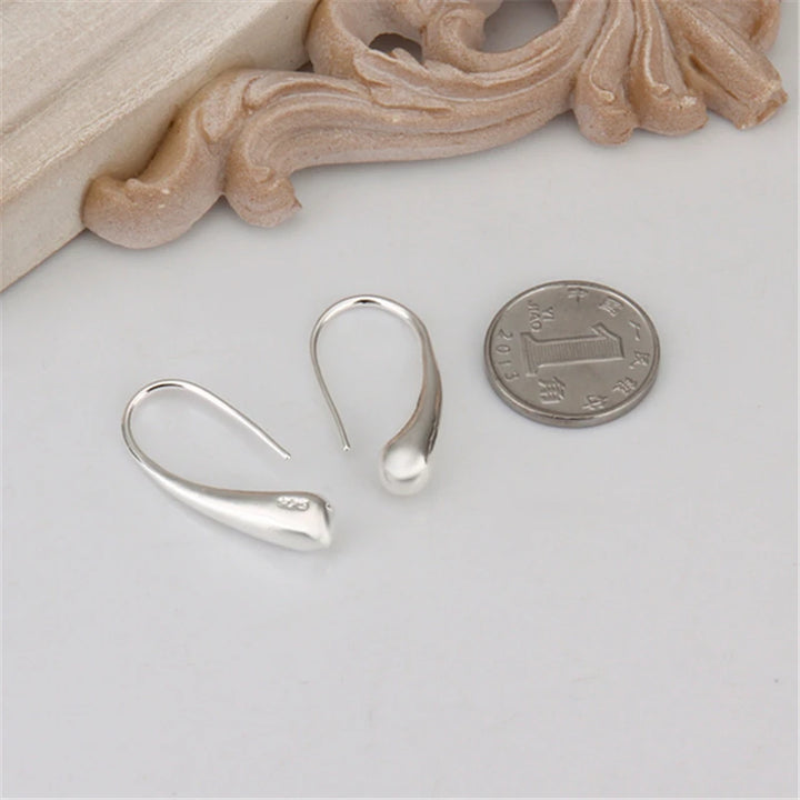 925 Sterling Silver Water Droplets/Raindrops Stud Earrings - Divawearfashion