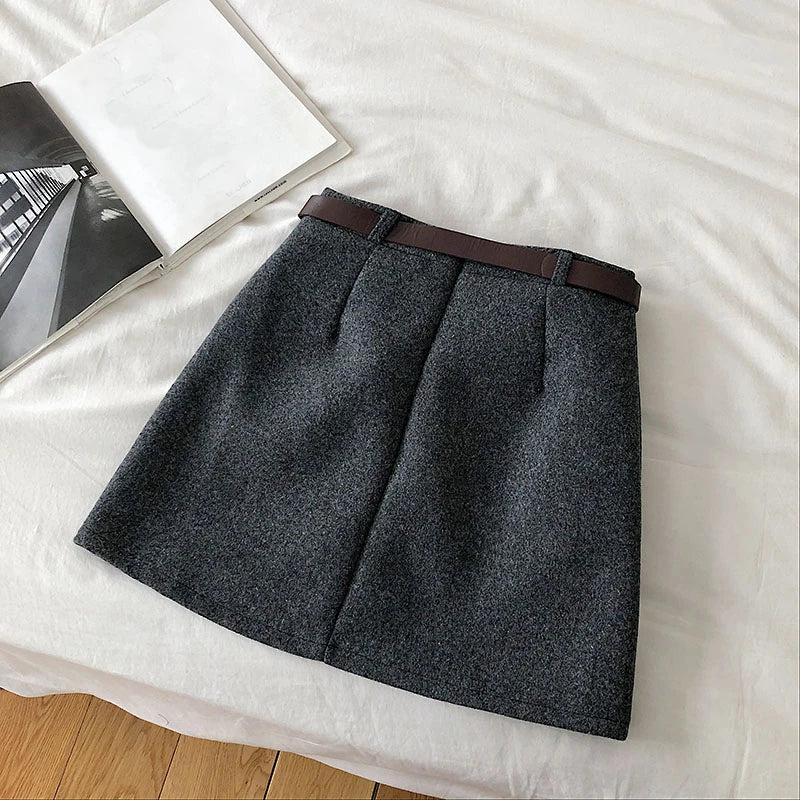 Mini A-Line High Waist Vintage Skirt - Divawearfashion