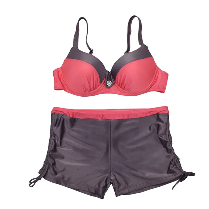 Push Up Padded Adjustable Strap Bikini Set - Divawearfashion