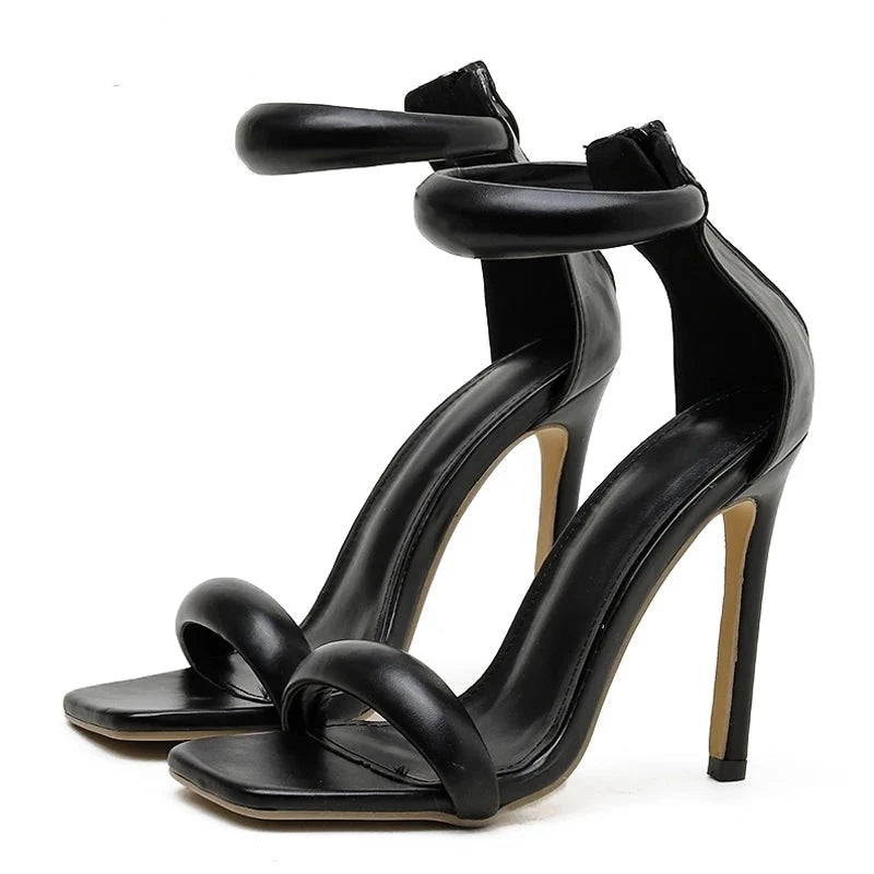 Peep Toe Ankle-Strap High Heel Pump - Divawearfashion