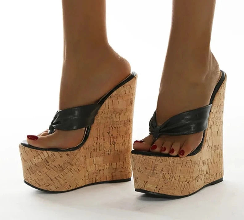 Super Sexy Platform Sandal Wedges - Divawearfashion