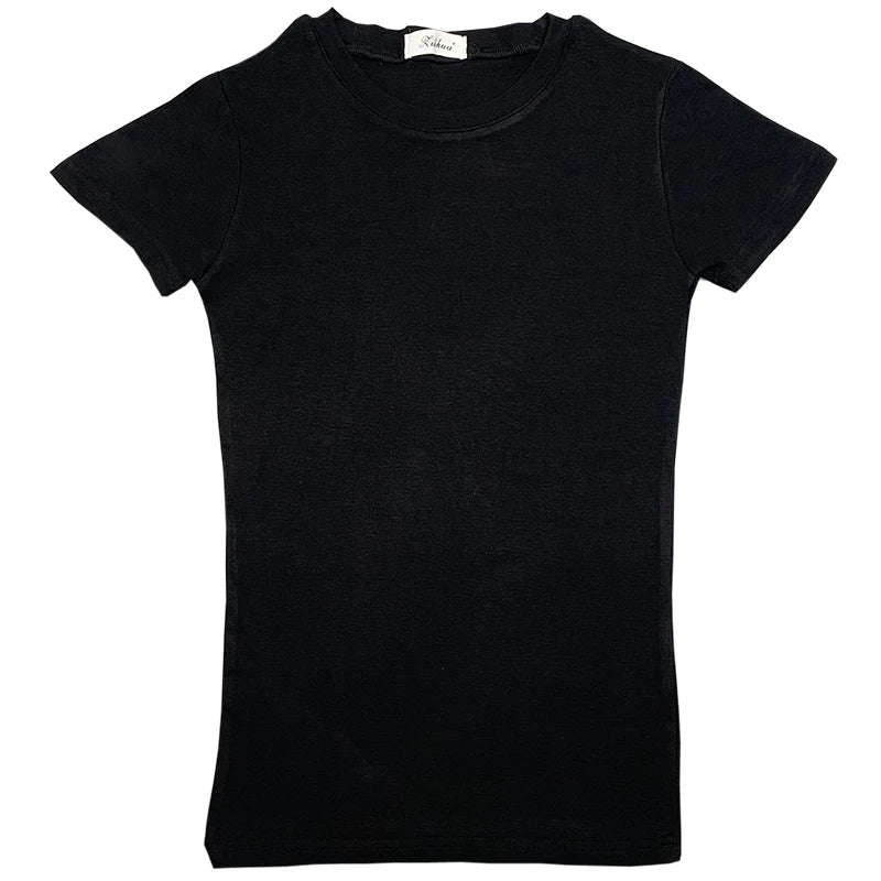 Short Sleeve Cotton T-Shirt - Divawearfashion