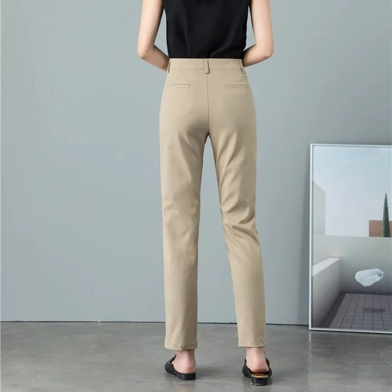 Ankle Length High Waist Capri Pant - Divawearfashion