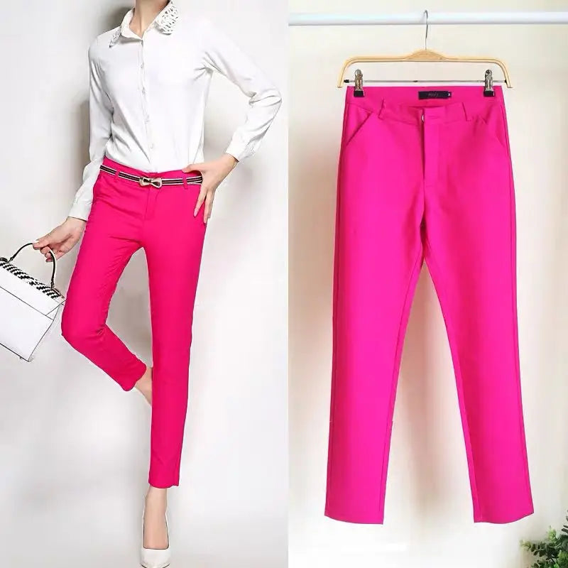 Ankle Length High Waist Capri Pant - Divawearfashion