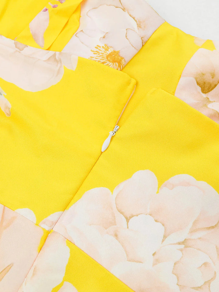 Floral Printed Sleeveless Long Summer Dress - Divawearfashion