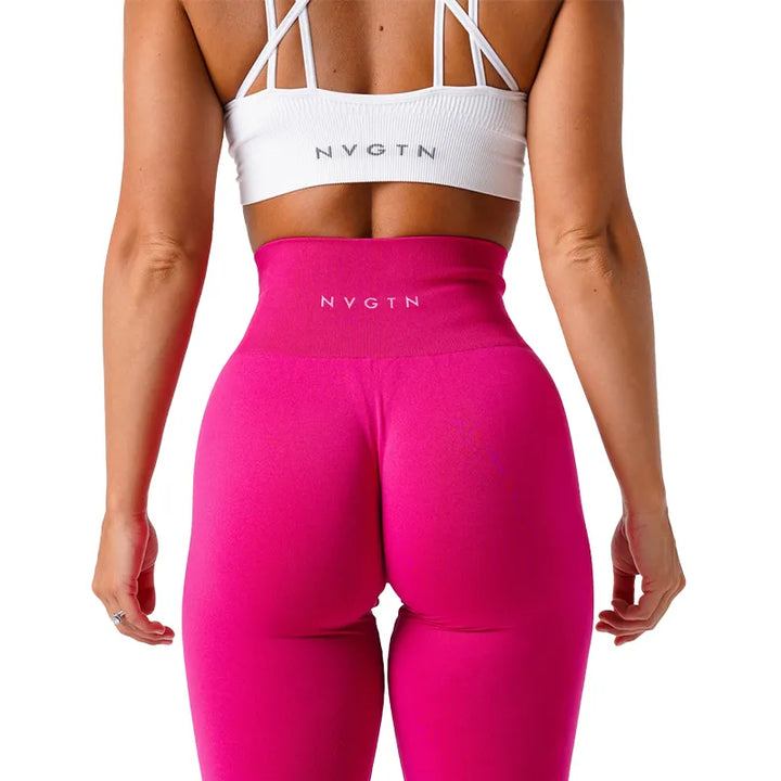 Seamless High Waisted Spandex Leggings - Divawearfashion