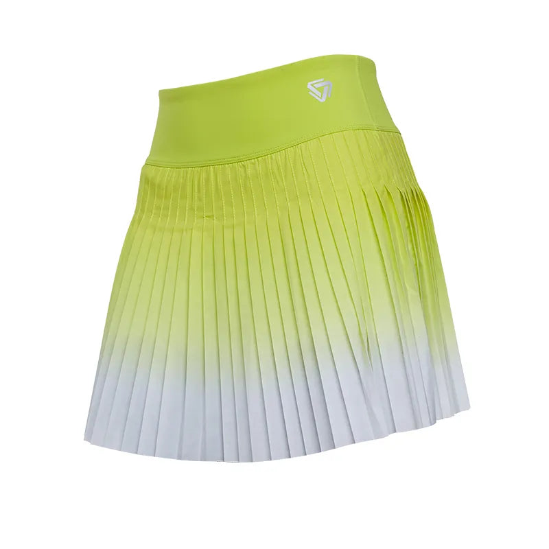 Pleated High Waist Skorts With Pocket - Divawearfashion