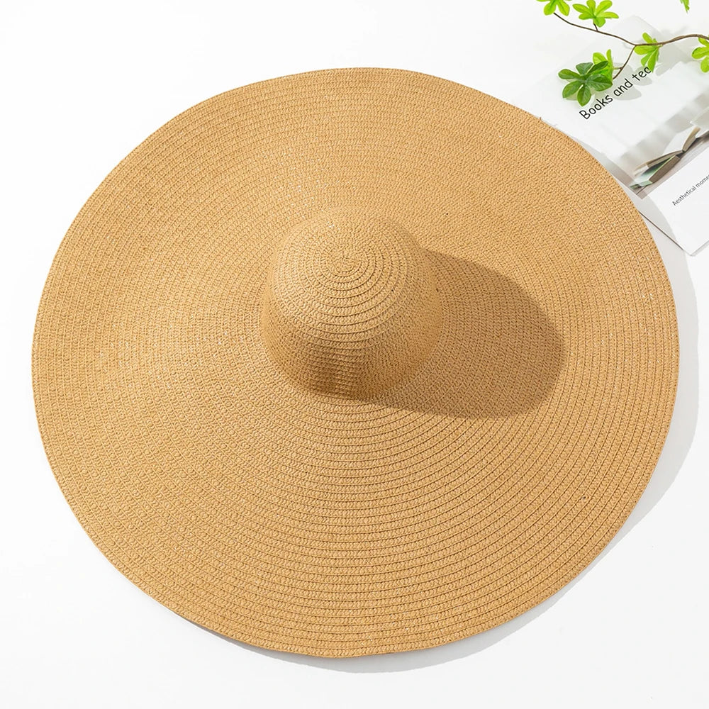 Large Wide Brim Foldable Sun Hat - Divawearfashion