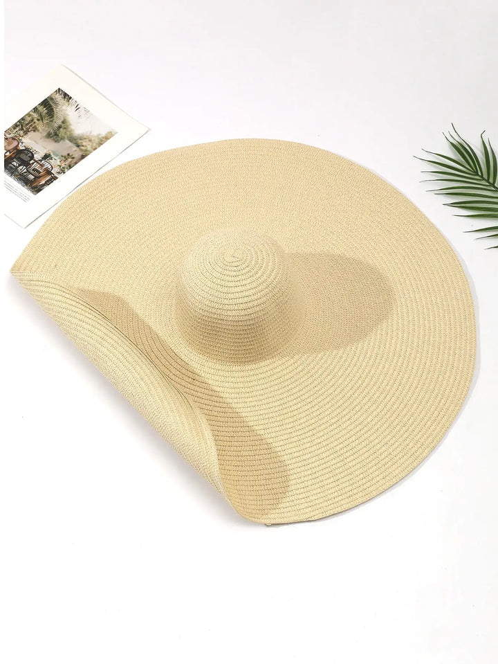 Large Wide Brim Foldable Sun Hat - Divawearfashion