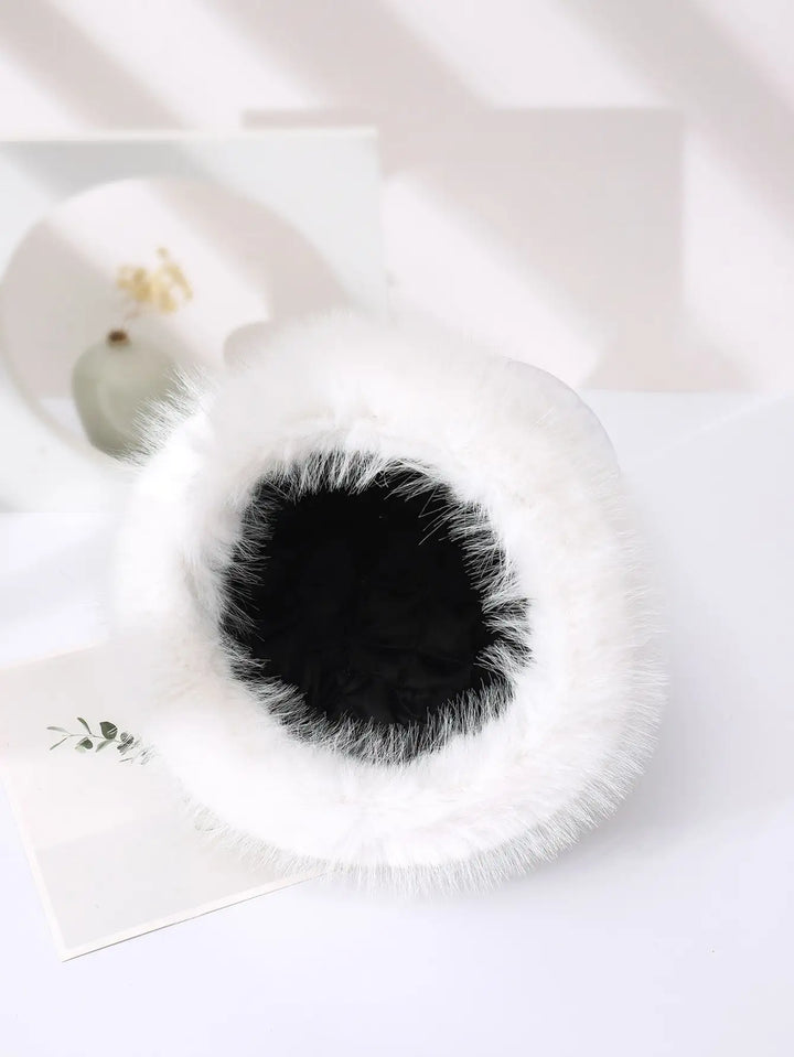 Thick Fluffy Russian Faux Fur Headband Hat - Divawearfashion