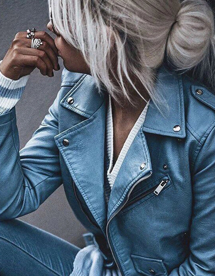 Motorcycle Faux Leather Jackets - Divawearfashion