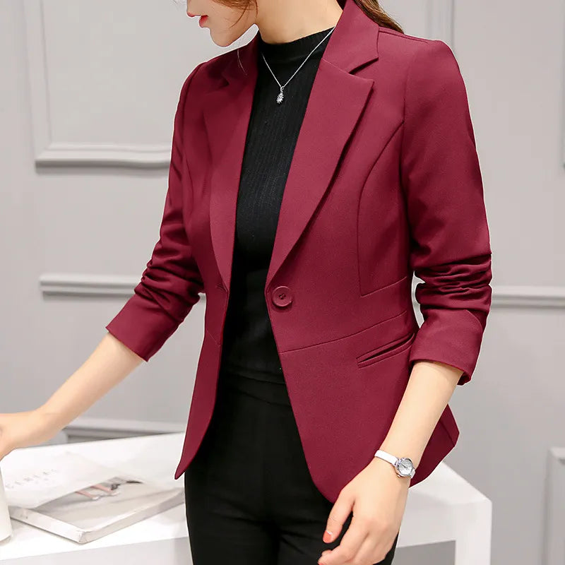 Full Sleeve Work Blazer Available in Six Colors - Divawearfashion