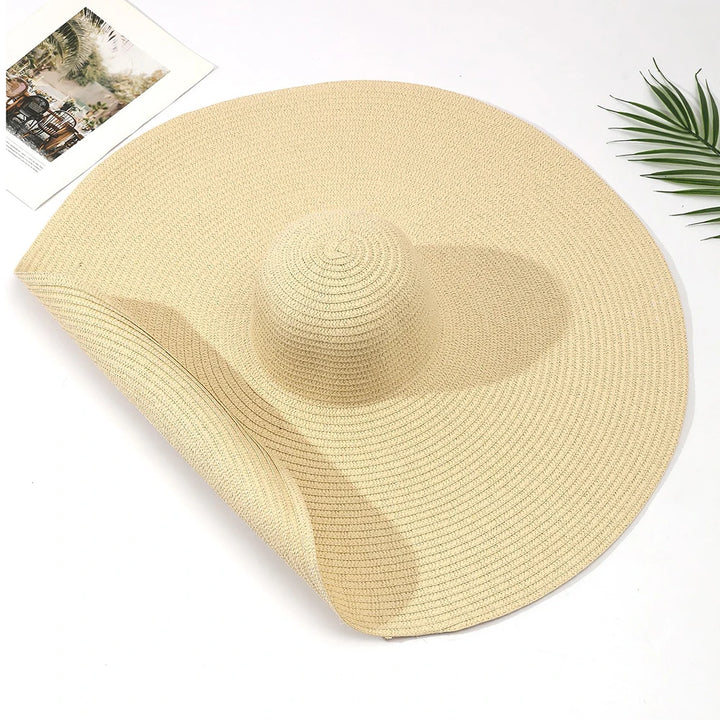 Large Wide Brim Foldable Sun Hat - Divawearfashion