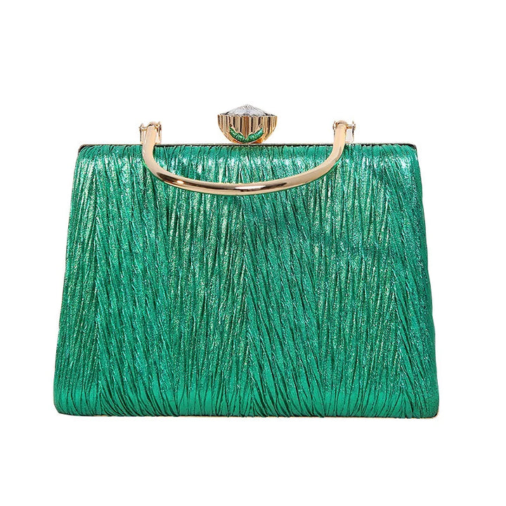 Velvet Vintage Top Handle Clutch Bag - Divawearfashion