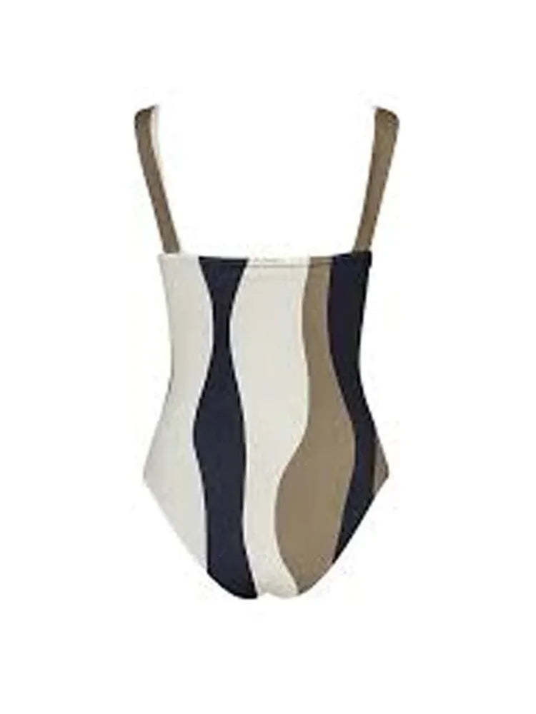 Asymmetric Striped Bikini 2 Pack Swimwear Bathing Suit - Divawearfashion