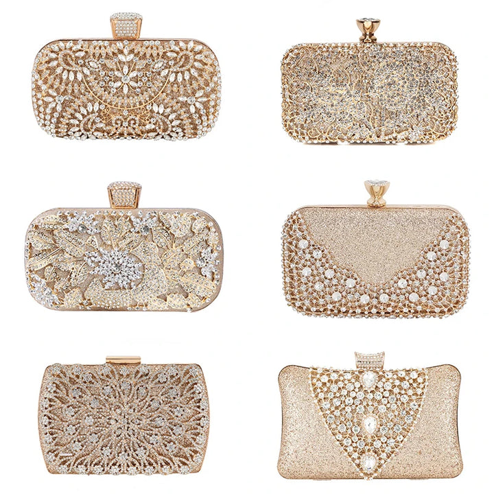 Diamond Formal Evening Clutch - Divawearfashion