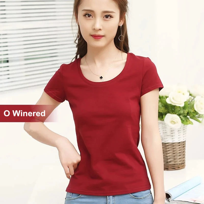 Cotton Short Sleeve T shirt - Divawearfashion