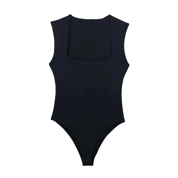 Black Body Sleeveless Bodysuit 