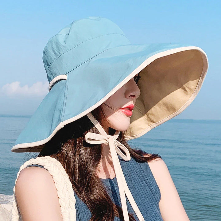 Wide Brim UPF 50+ Sun Hat Anti-UV - Divawearfashion