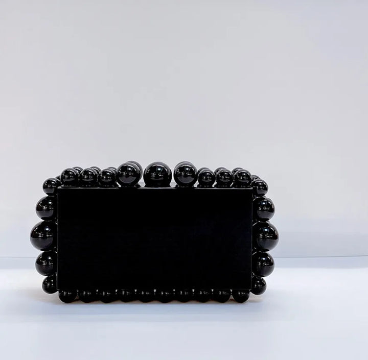 Stone and Rhinestone Evening Clutch