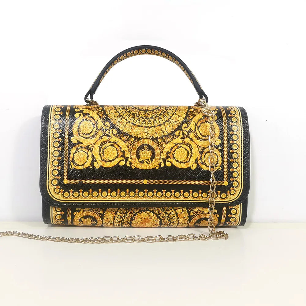 Print Chain Mini Handbag - Divawearfashion
