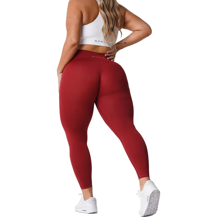 Seamless High Waisted Spandex Leggings - Divawearfashion