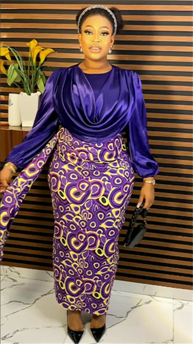 Plus Size Chiffon Maxi Long Muslim Dress - Divawearfashion