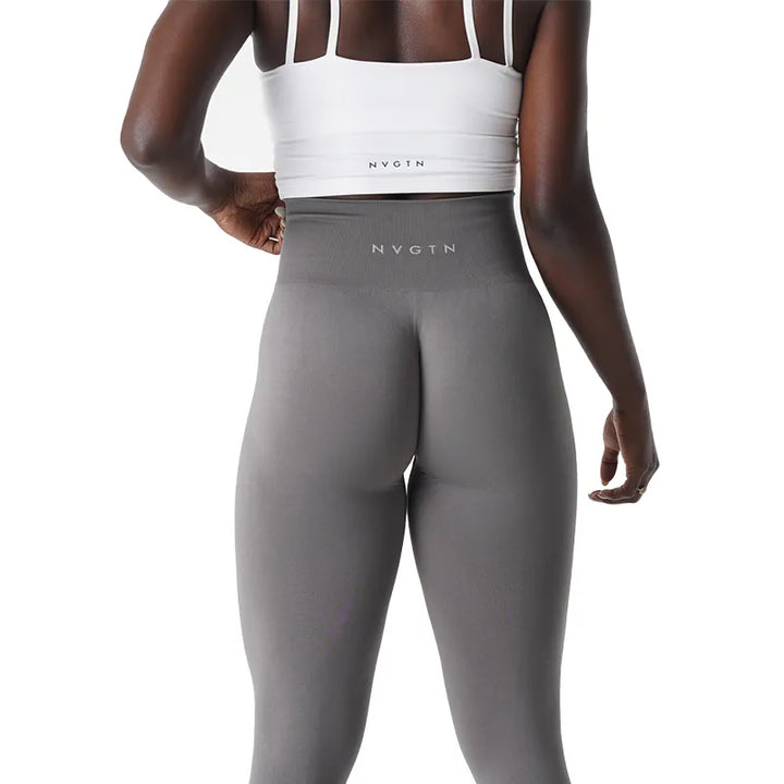 Seamless High Waisted Spandex Leggings - Divawearfashion