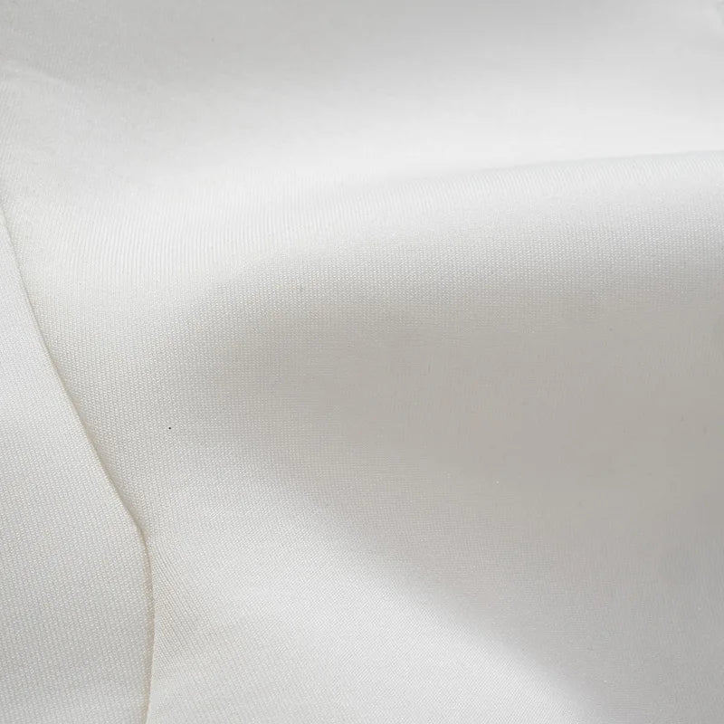 Ruffle Sleeves White Tank Top - Divawearfashion
