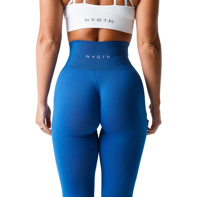 Seamless High Waisted Spandex Leggings - Divawearfashion